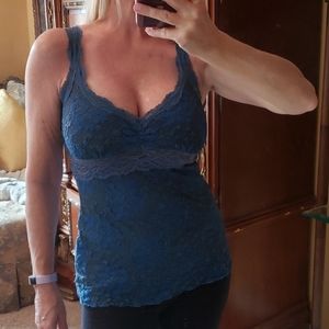 Ann Ferriday lace tank top M